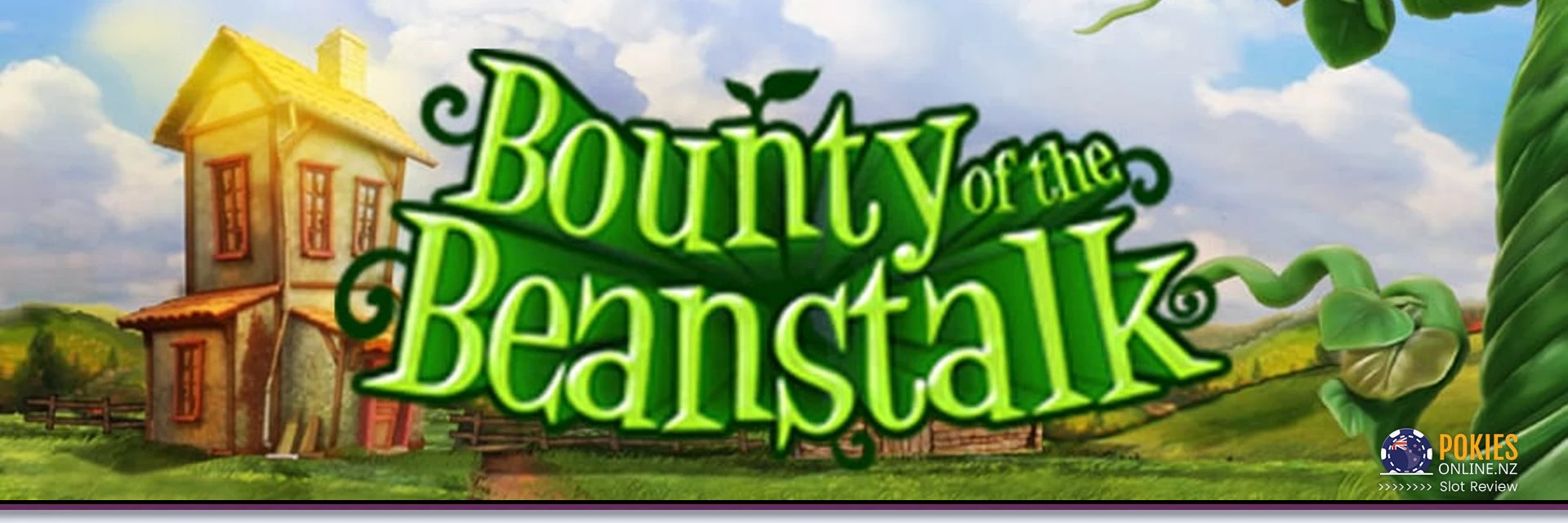 Bounty of the beanstalk slot banner