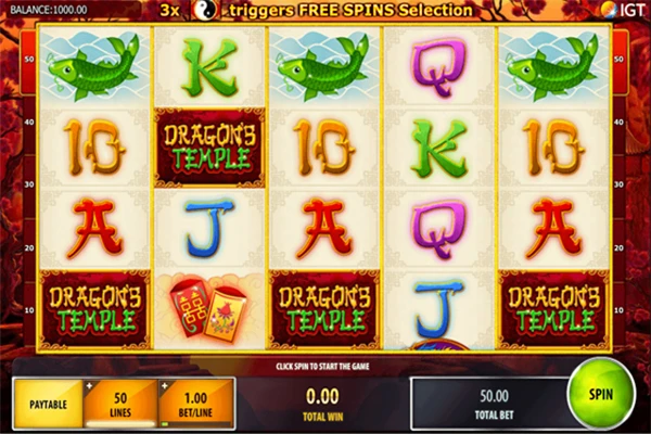 Dragons Temple slot game
