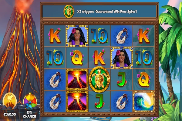 Winfall in paradise pokie game