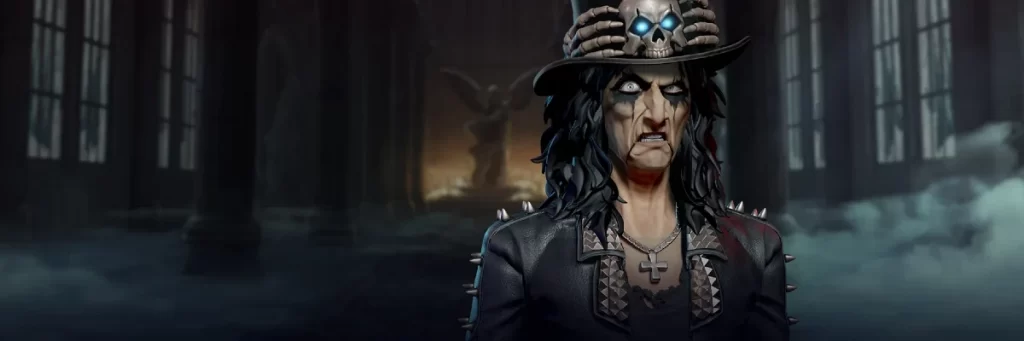 Alice Cooper slot game cover