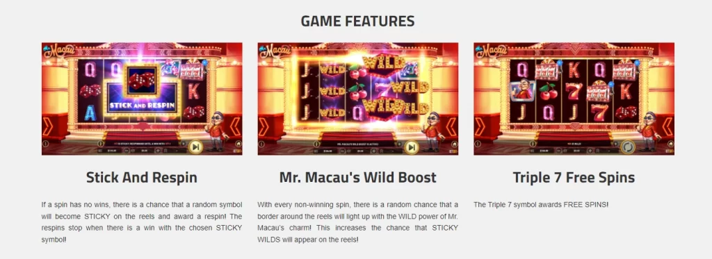 Mr.Macau features