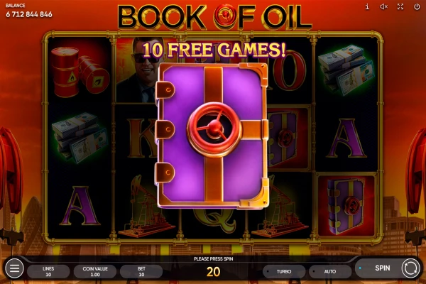book of oil free spins