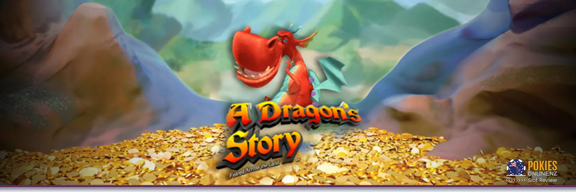 A dragon's story slot banner