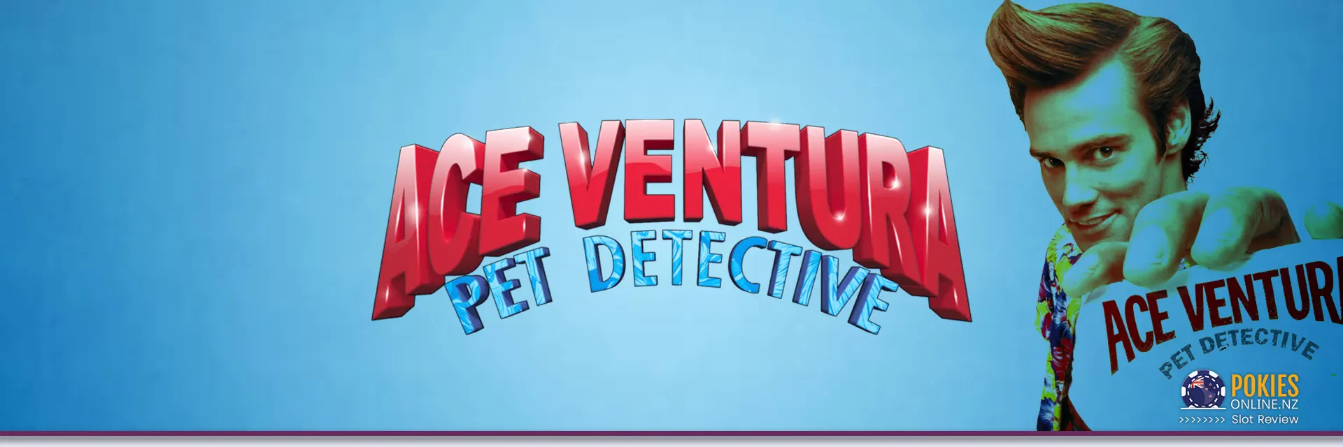 Ace Ventura pet detective slot banner
