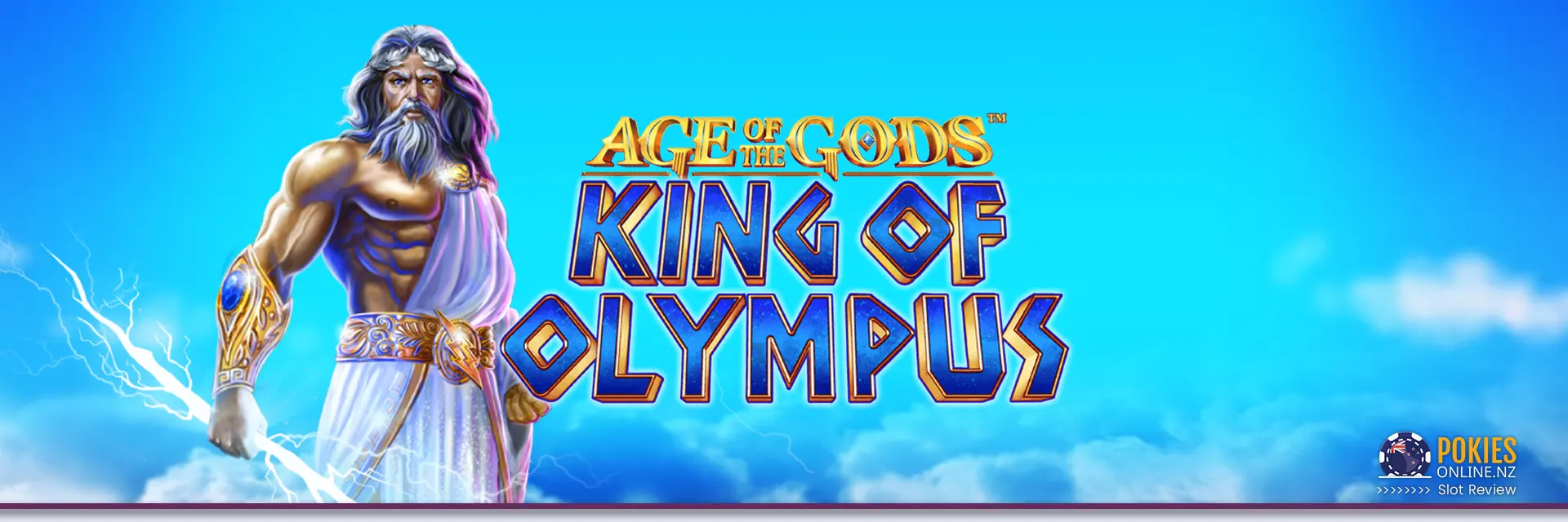 Age of gods king of Olympus slot banner