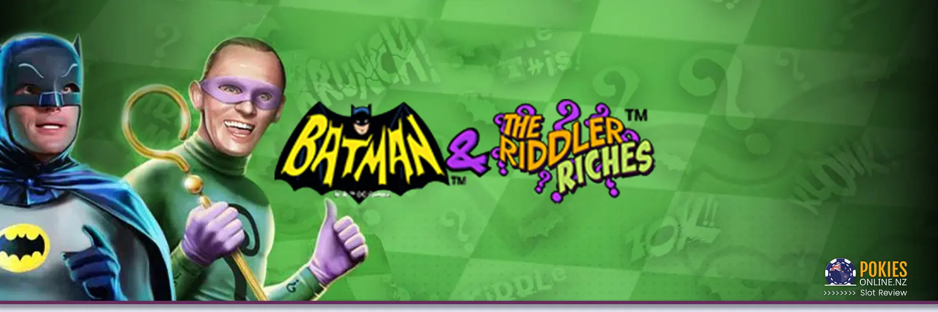 Batman and the riddler slot banner