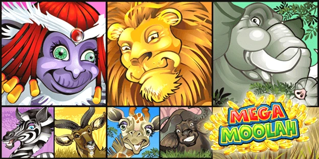 Mega Moolah Animal icons