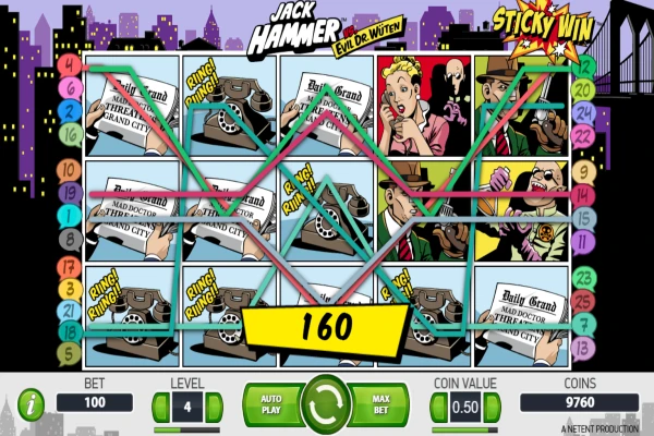 Jack Hammer Slot Winning