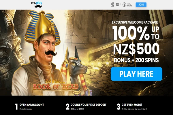 Mr Play casino welcome bonus